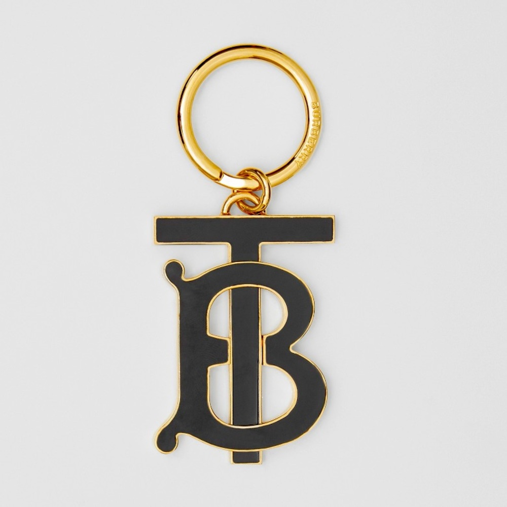 Burberry Monogram Motif Gold-Plated Key Charm